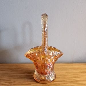 🩷3/$50 Fenton Canival Glass Basket Vase🩷